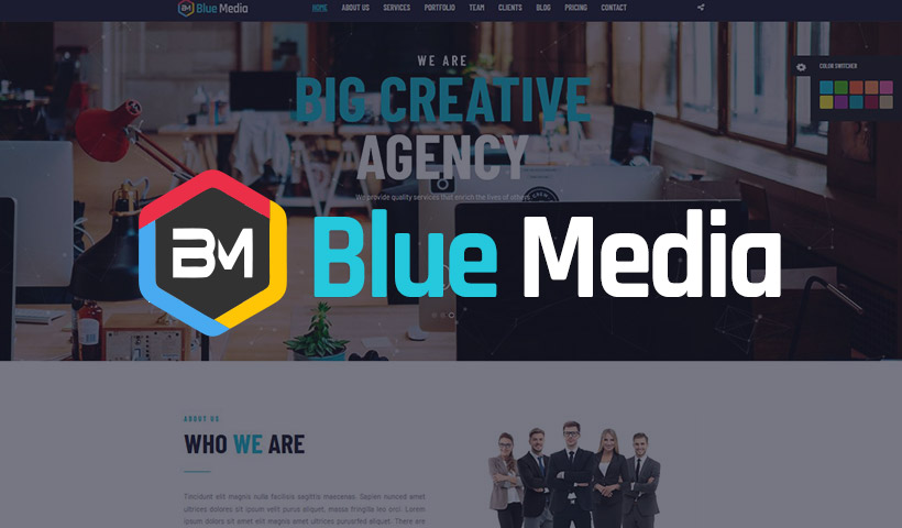 BlueMedia THEME Creative Business website